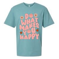 Do What Makes You Happy Hippie Retro Smile Sueded Cloud Jersey T-Shirt