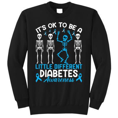 Diabetes Warrior Mom awareness It's Ok To Be Different Sweatshirt