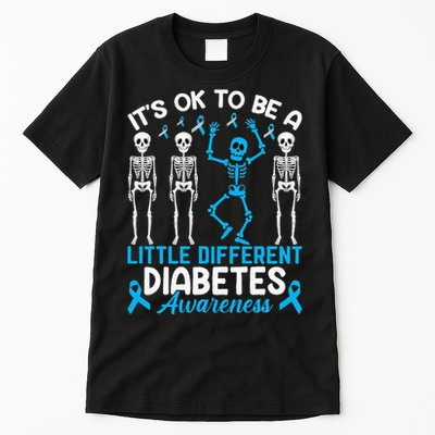 Diabetes Warrior Mom awareness It's Ok To Be Different Tall T-Shirt