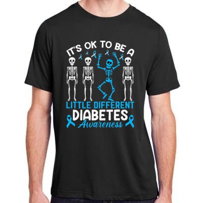 Diabetes Warrior Mom awareness It's Ok To Be Different Adult ChromaSoft Performance T-Shirt