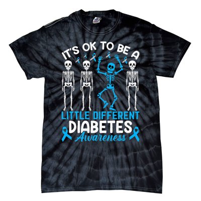 Diabetes Warrior Mom awareness It's Ok To Be Different Tie-Dye T-Shirt