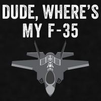 Dude Where’s My F35? Funny Missing F35 Meme Lost Gun Find My F35 Ladies PosiCharge Tri-Blend Wicking Tank