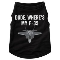 Dude Where’s My F35? Funny Missing F35 Meme Lost Gun Find My F35 Doggie Tank