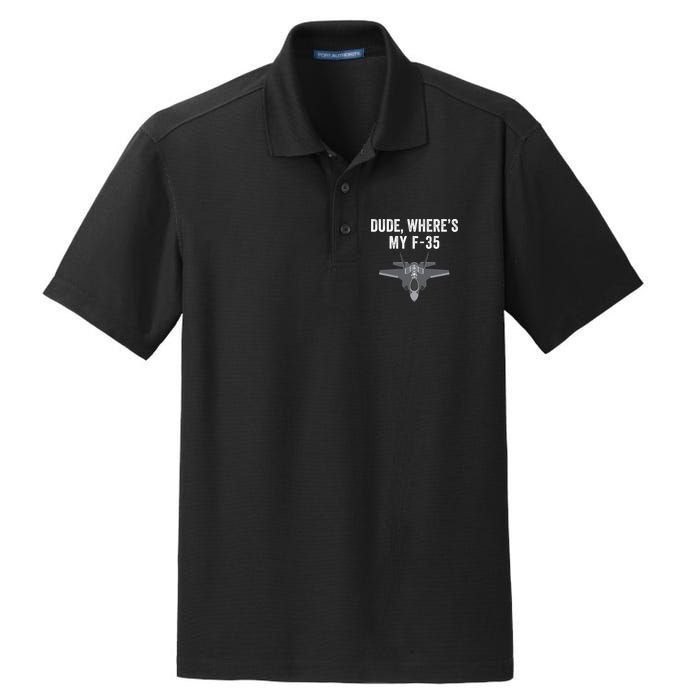 Dude Where’s My F35? Funny Missing F35 Meme Lost Gun Find My F35 Dry Zone Grid Polo