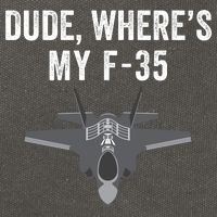 Dude Where’s My F35? Funny Missing F35 Meme Lost Gun Find My F35 Cotton Canvas Backpack