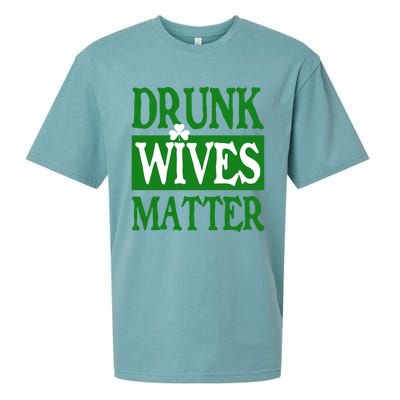 Drunk Wives Matter Gift Sueded Cloud Jersey T-Shirt