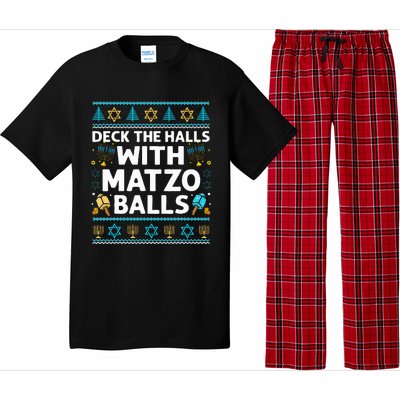 Deck Walls Matzo Balls Ugly Hanukkah Chanukah Pajama Set