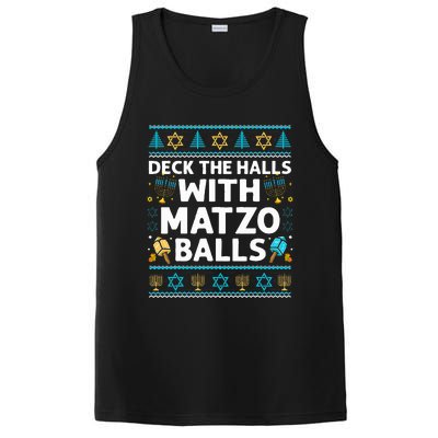 Deck Walls Matzo Balls Ugly Hanukkah Chanukah PosiCharge Competitor Tank