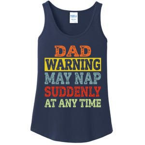 Dad Warning May Nap Suddenly At Any Time Father Gift Ladies Essential Tank