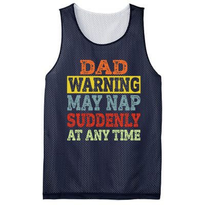 Dad Warning May Nap Suddenly At Any Time Father Gift Mesh Reversible Basketball Jersey Tank