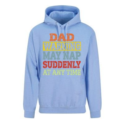 Dad Warning May Nap Suddenly At Any Time Father Gift Unisex Surf Hoodie