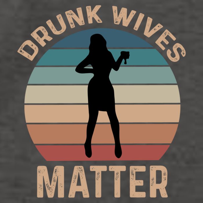 Drunk Wives Matter Funny Ing Gift Vector Backpack