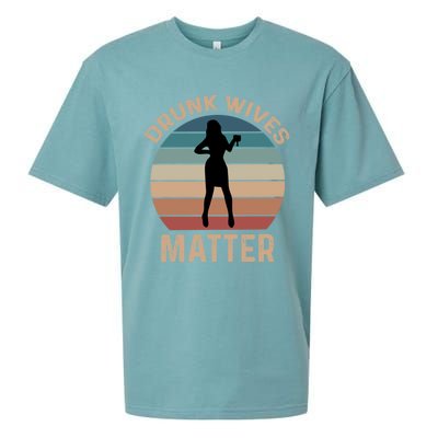 Drunk Wives Matter Funny Ing Gift Sueded Cloud Jersey T-Shirt