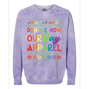 Don We Now Our Gay Lgbt Ugly Christmas Sweater Xmas Gift Colorblast Crewneck Sweatshirt