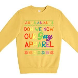 Don We Now Our Gay Lgbt Ugly Christmas Sweater Xmas Gift Premium Crewneck Sweatshirt