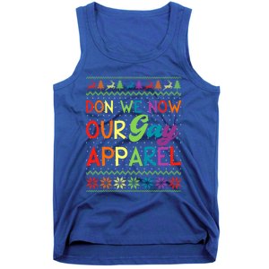 Don We Now Our Gay Lgbt Ugly Christmas Sweater Xmas Gift Tank Top