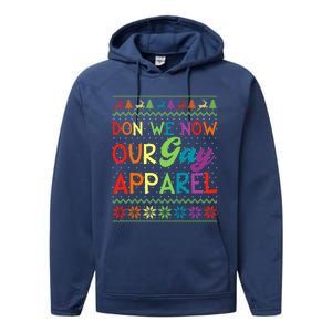 Don We Now Our Gay Lgbt Ugly Christmas Sweater Xmas Gift Performance Fleece Hoodie