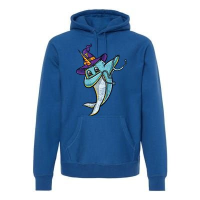 Dabbing Witch Narwhal Nurse Vintage Gift Premium Hoodie