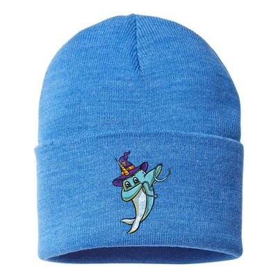 Dabbing Witch Narwhal Nurse Vintage Gift Sustainable Knit Beanie