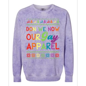 Don We Now Our Gay Lgbt Ugly Christmas Sweater Xmas Meaningful Gift Colorblast Crewneck Sweatshirt