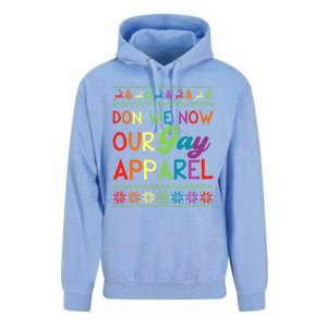 Don We Now Our Gay Lgbt Ugly Christmas Sweater Xmas Meaningful Gift Unisex Surf Hoodie