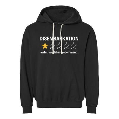 Disembarkation Would Not Recommend Garment-Dyed Fleece Hoodie