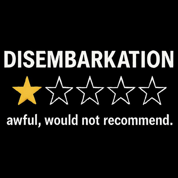 Disembarkation Would Not Recommend 16 in Basic Backpack