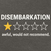 Disembarkation Would Not Recommend Cotton Canvas Backpack