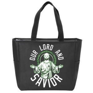 Derrick White Our Lord And Savior Zip Tote Bag