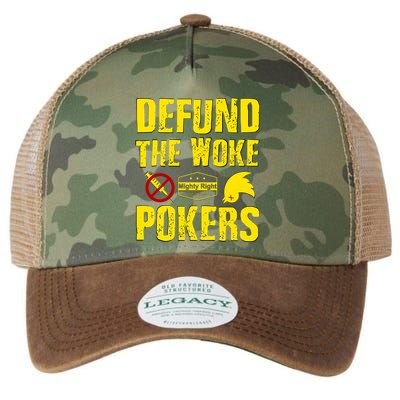 Defund Woke Pokers Legacy Tie Dye Trucker Hat