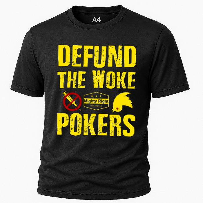 Defund Woke Pokers Cooling Performance Crew T-Shirt