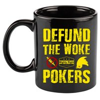 Defund Woke Pokers 11oz C Handle Ceramic Mug