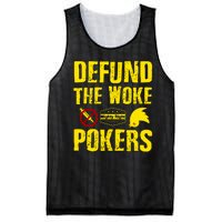 Defund Woke Pokers Mesh Reversible Basketball Jersey Tank