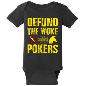 Defund Woke Pokers Baby Bodysuit