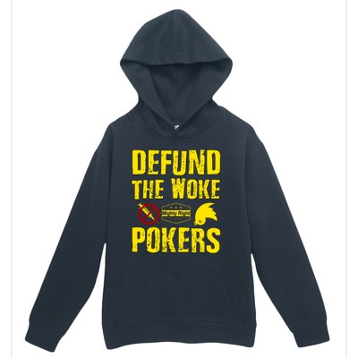 Defund Woke Pokers Urban Pullover Hoodie