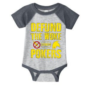 Defund Woke Pokers Infant Baby Jersey Bodysuit