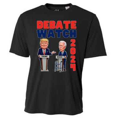 Debate Watch Party 2024 Trump Biden President Election Cooling Performance Crew T-Shirt