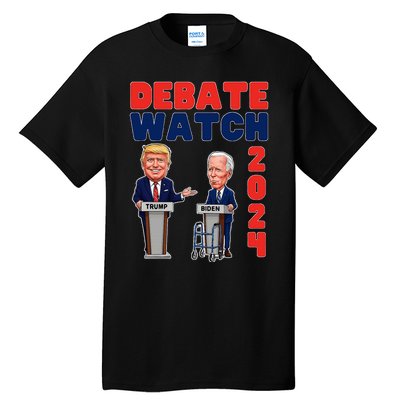 Debate Watch Party 2024 Trump Biden President Election Tall T-Shirt