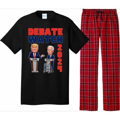 Debate Watch Party 2024 Trump Biden President Election Pajama Set