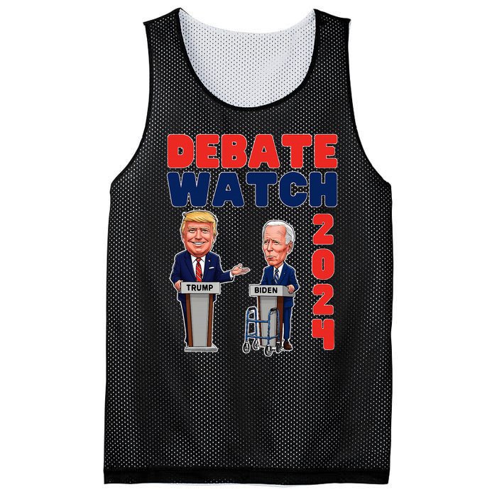 Debate Watch Party 2024 Trump Biden President Election Mesh Reversible Basketball Jersey Tank