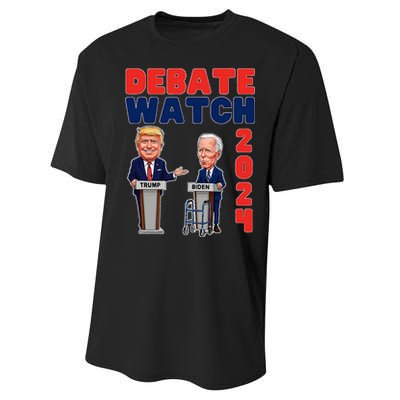 Debate Watch Party 2024 Trump Biden President Election Performance Sprint T-Shirt