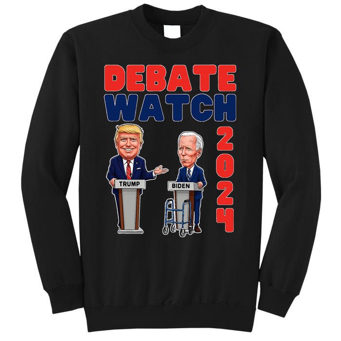 Debate Watch Party 2024 Trump Biden President Election Tall Sweatshirt