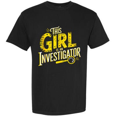Detective Women Private Investigator Garment-Dyed Heavyweight T-Shirt