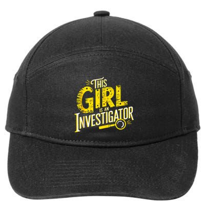 Detective Women Private Investigator 7-Panel Snapback Hat