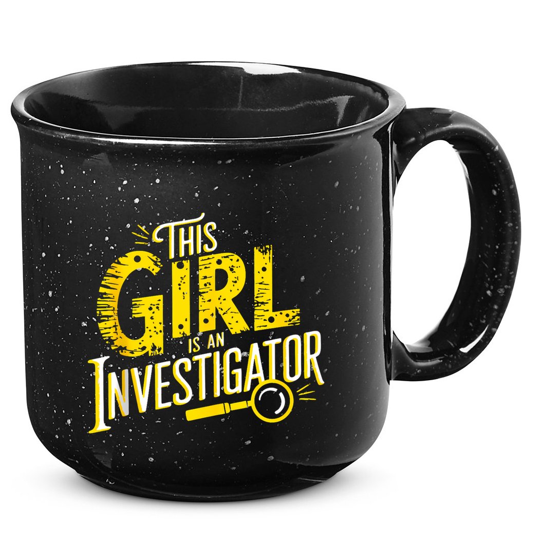 Detective Women Private Investigator 15oz Campfire Ceramic Mug