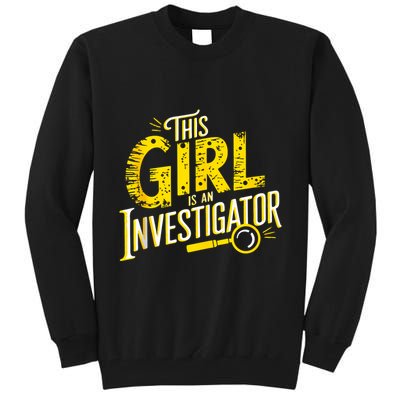 Detective Women Private Investigator Tall Sweatshirt