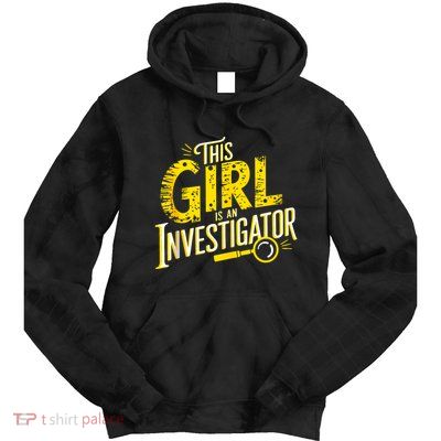Detective Women Private Investigator Tie Dye Hoodie