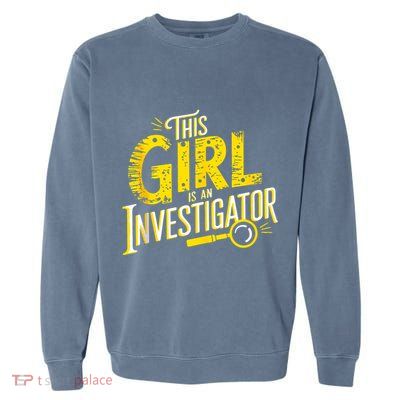 Detective Women Private Investigator Garment-Dyed Sweatshirt