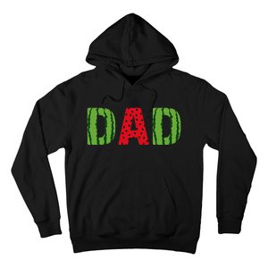 Dad Watermelon Pattern Birthday Summer Fruit Hoodie