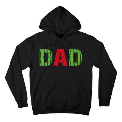 Dad Watermelon Pattern Birthday Summer Fruit Hoodie